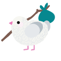 Dodger, a white and mist chicken with a double-lace pattern