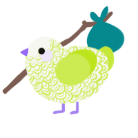 sour strings, a white and lime chicken with a double-lace pattern