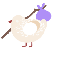 (unnamed), a cream chicken with a half-lace pattern