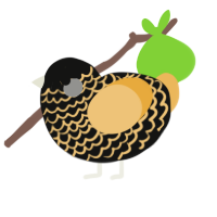 (unnamed), a black and honey chicken with a lace pattern