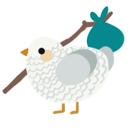 Automysophobia, a white and silver chicken with a lace pattern