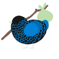 (unnamed), a sable and sapphire chicken with a lace pattern