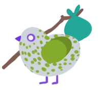 (unnamed), a mist and chartreuse chicken with a speckle pattern