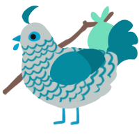 (unnamed), a silver and sea chicken with a lace pattern