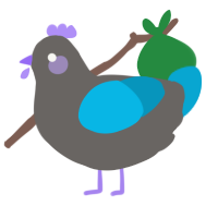 (unnamed), a grey and cerulean chicken