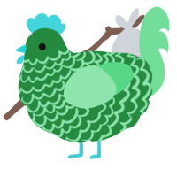 (unnamed), a viridian and spring chicken with a lace pattern