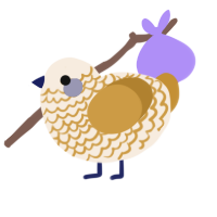 (unnamed), a cream and gold chicken with a lace pattern