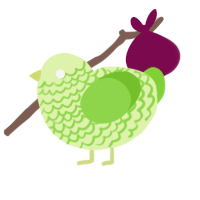 (unnamed), a apple and grass chicken with a lace pattern