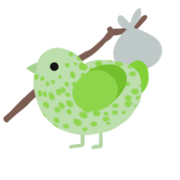 (unnamed), a gluppy and grass chicken with a speckle pattern