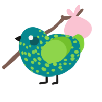 (unnamed), a teal and grass chicken with a speckle pattern