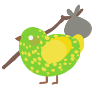 birthday, a grass and yellow chicken with a speckle pattern
