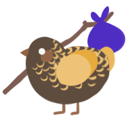 (unnamed), a bark and honey chicken with a half-lace pattern