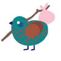 (unnamed), a teal and russet chicken with a speckle pattern