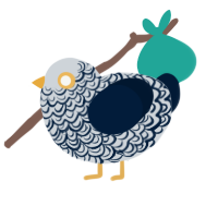 Mercury, a mist and tumblr chicken with a double-lace pattern