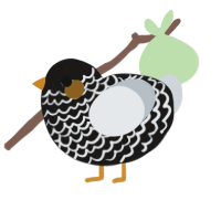 Gilded porcelain, a sable and mist chicken with a lace pattern