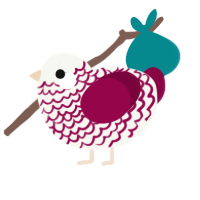 Milk Candy, a white and maroon chicken with a lace pattern