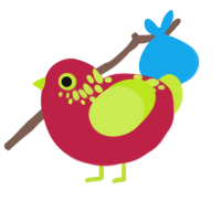 Vibrant Desire, a crimson and lime chicken with a neck-speckle pattern