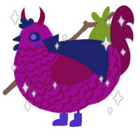 Blackberry Bush, a plum and wine chicken with a lace pattern