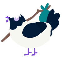 Thunder, a white and tumblr chicken with a head pattern