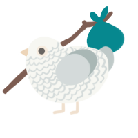 Latte, a white and silver chicken with a lace pattern