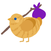 Catrina, a honey and orange chicken with a bar pattern