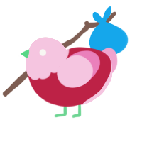 (unnamed), a crimson and pink chicken with a head pattern