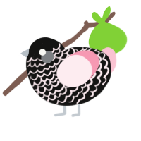 (unnamed), a black and rose chicken with a lace pattern