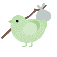 Meringue, a gluppy chicken with a lace pattern