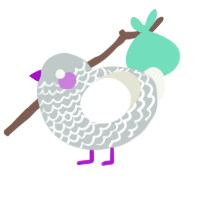 punch, a silver and white chicken with a lace pattern