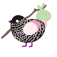 (unnamed), a sable and rose chicken with a lace pattern