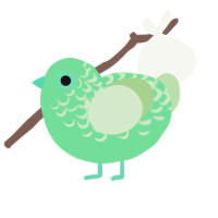 (unnamed), a spring and gluppy chicken with a half-lace pattern