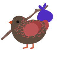 (unnamed), a bark and red chicken with a half-lace pattern