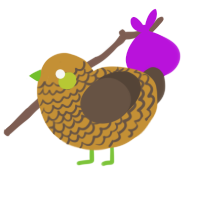 (unnamed), a gold and bark chicken with a lace pattern