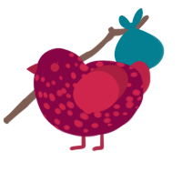 yxx crim, a maroon and crimson chicken with a speckle pattern