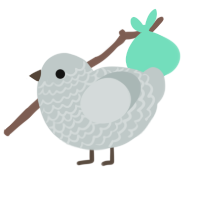 Teacup, a silver chicken with a lace pattern