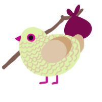 (unnamed), a apple and beige chicken with a lace pattern