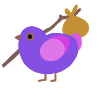(unnamed), a blurple and orchid chicken