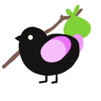 (unnamed), a black and lavender chicken