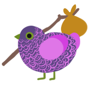 (unnamed), a overcast and orchid chicken with a double-lace pattern