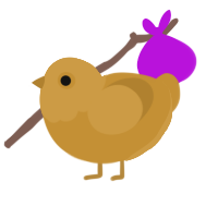 Gold, a gold chicken with a head pattern