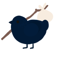 Penumbra, a tumblr chicken with a neck-speckle pattern