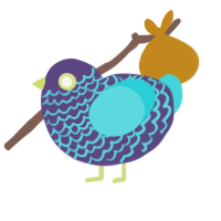 (unnamed), a overcast and aqua chicken with a lace pattern