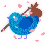 Frostsaur, a cerulean and ultramarine chicken with a double-lace pattern