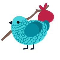 (unnamed), a aqua and sea chicken with a lace pattern