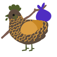 tuna tim, a bark and orange chicken with a lace pattern