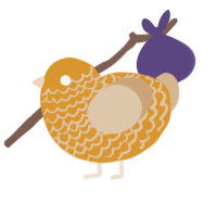 Honeybun, a orange and beige chicken with a lace pattern