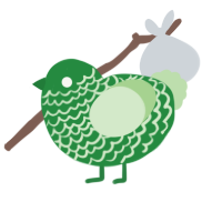 (unnamed), a viridian and gluppy chicken with a lace pattern