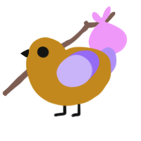 (unnamed), a ochre and lilac chicken