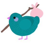 (unnamed), a teal chicken with a double-lace pattern