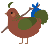 (unnamed), a russet and olive chicken with a neck-band pattern